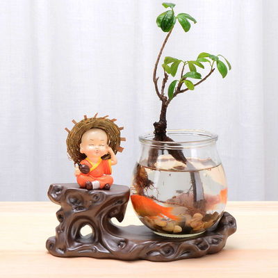 一抹綠意帶活客廳格——?jiǎng)?chuàng)意水培花瓶讓裝飾\u4e0e生活靈動(dòng)相融